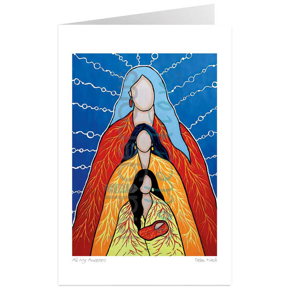 Carte de souhaits Tous mes ancêtres - arloca