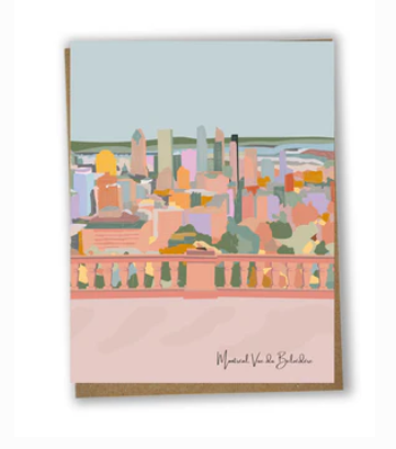 Carte de souhaits Vue du belvédère du Mont-Royal - arloca