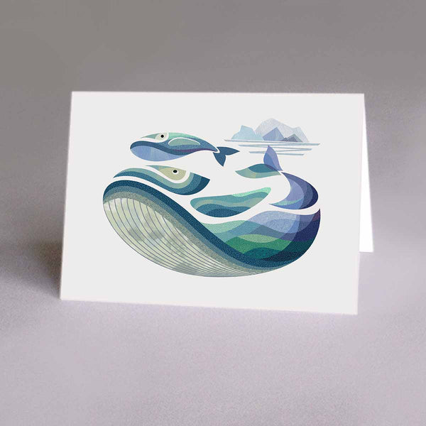 Carte de souhaits Béatrice la baleine