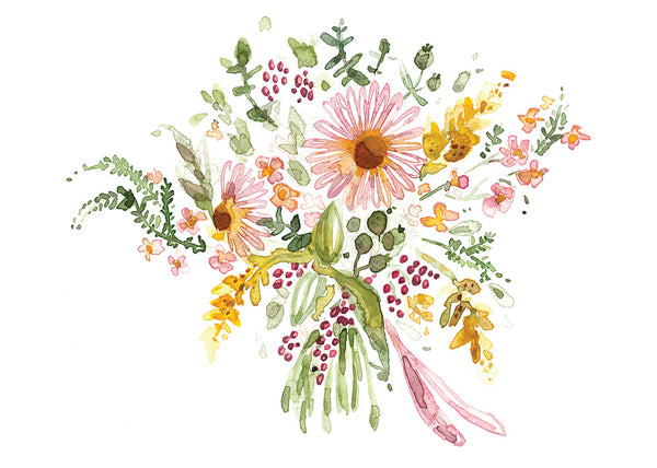 Mini carte de souhaits Mélusine