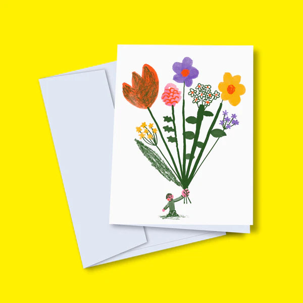 Carte de souhaits Gros bouquet - arloca