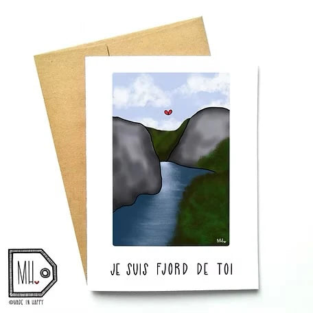 Carte de souhaits Fjord de toi - arloca