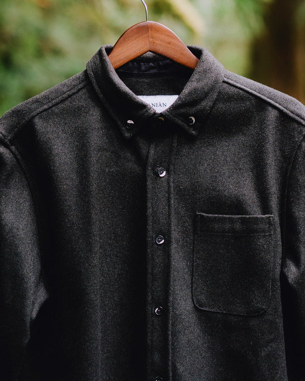 Chemise en laine charcoal - arloca