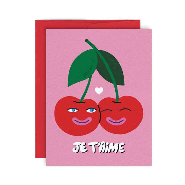 Carte de souhaits Cerises - arloca