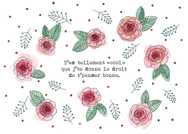 Carte de souhaits Camélia