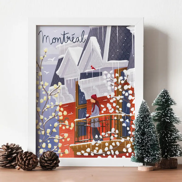 Affiche Maison typique de Montréal