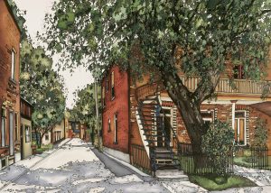 Affiche Ma ruelle au soleil Montréal
