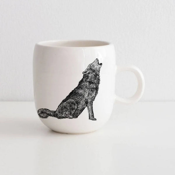 Tasse en céramique Loup