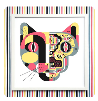 Affiche L'anatomie féline - arloca