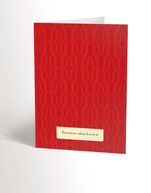 Carte de souhaits Femme au café