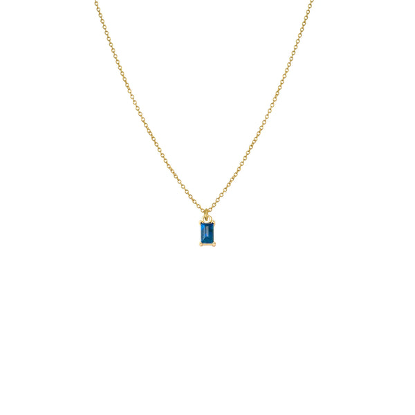 Collier or et petite opale