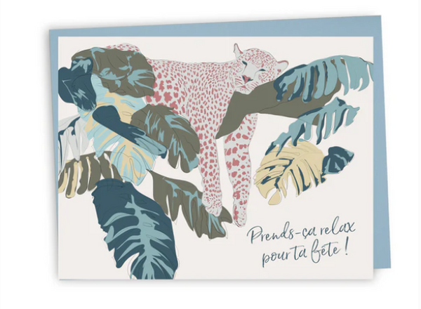 Carte de souhaits Prends ça relax pour ta fête - arloca