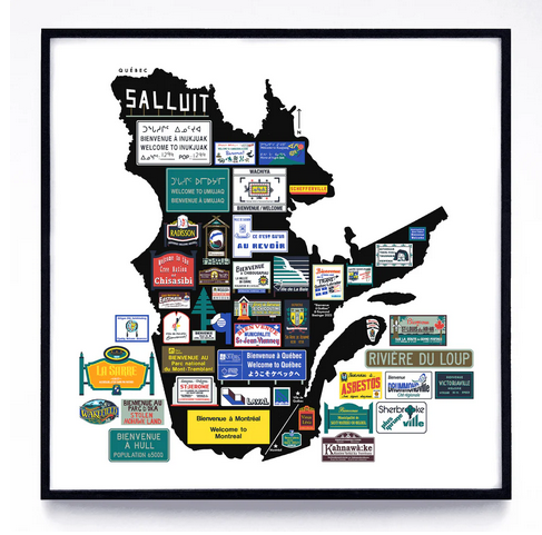 Affiche Bienvenue au Québec - arloca