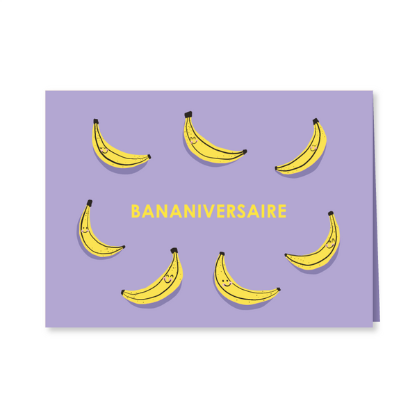 Carte de souhaits Bananiversaire