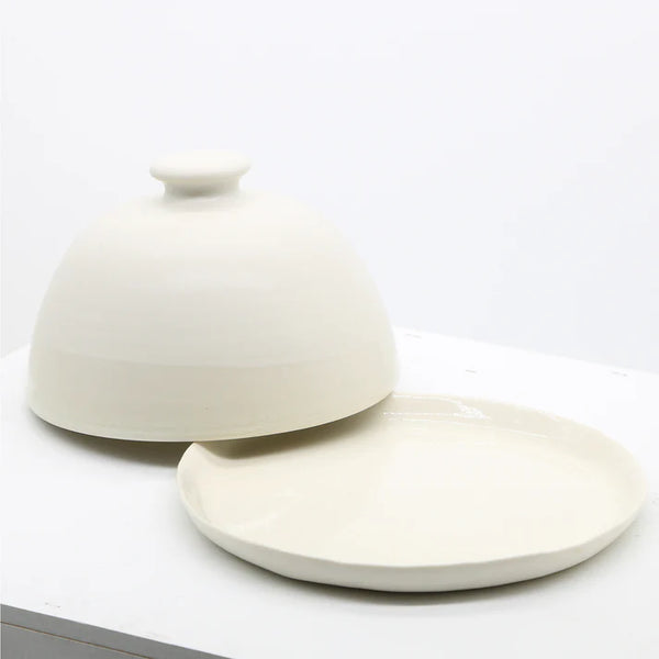 Beurrier en porcelaine