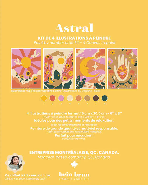 Coffret créatif Kit de peinture à numéros Astral