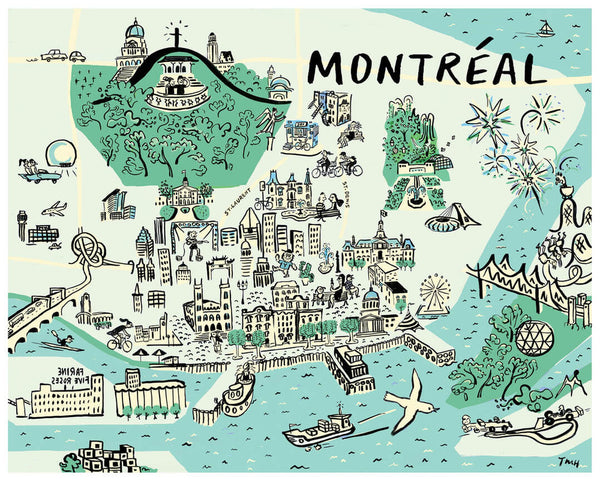 Carte de souhaits Île de Montréal