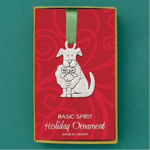 Ornement de Noël Le Chien avec sa couronne - arloca