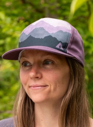 Casquette Paysage de montagne mauve - arloca