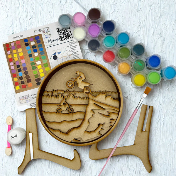 Kit d'artisanat de boîte d'ombre La remontée