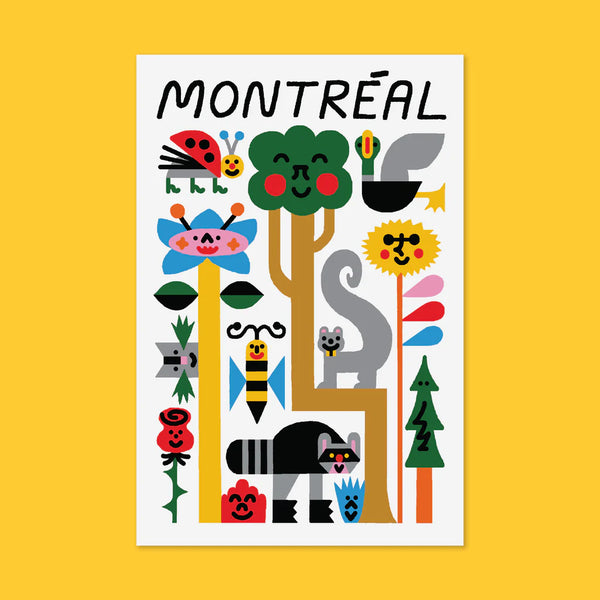 Carte postale Montréal Faune et Flore - arloca