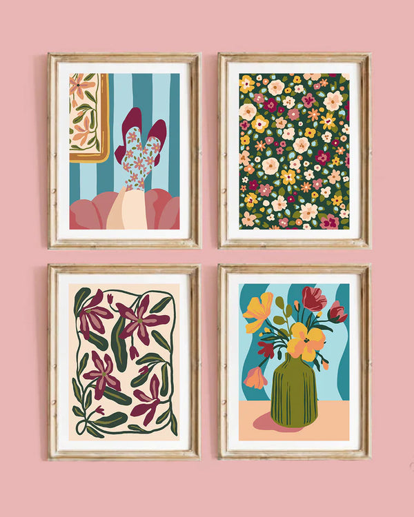 Coffret créatif, Kit de peinture à numéros - Ambiance Rétro bohème - arloca