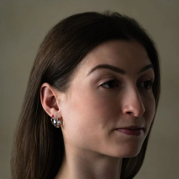 Boucles d'oreilles Double anneau - arloca