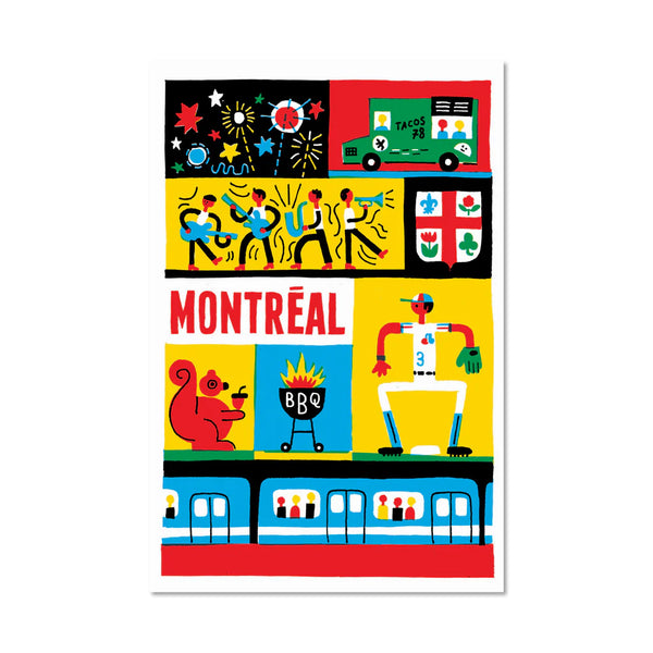 Carte postale Montreal summer - arloca