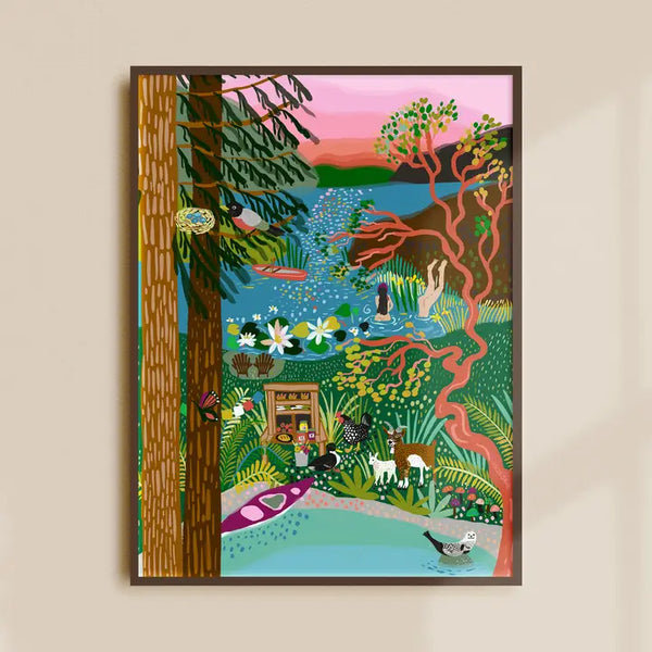 Affiche Ile de Salt Spring - arloca