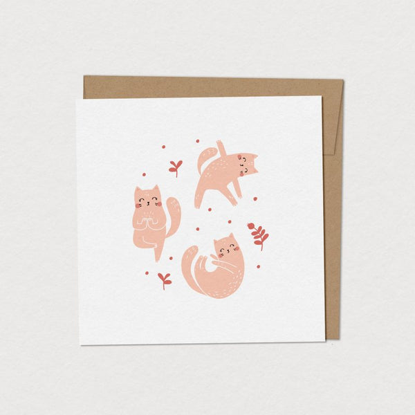 Carte de souhaits Nammasta'chats