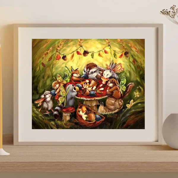 Affiche Animaux féériques des bois - arloca