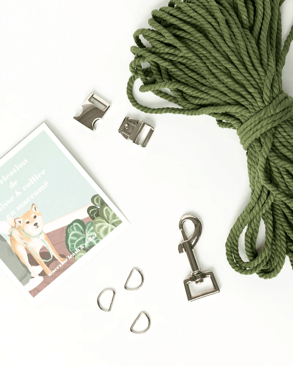 Ensemble de fabrication d'un collier et laisse pour chien - arloca