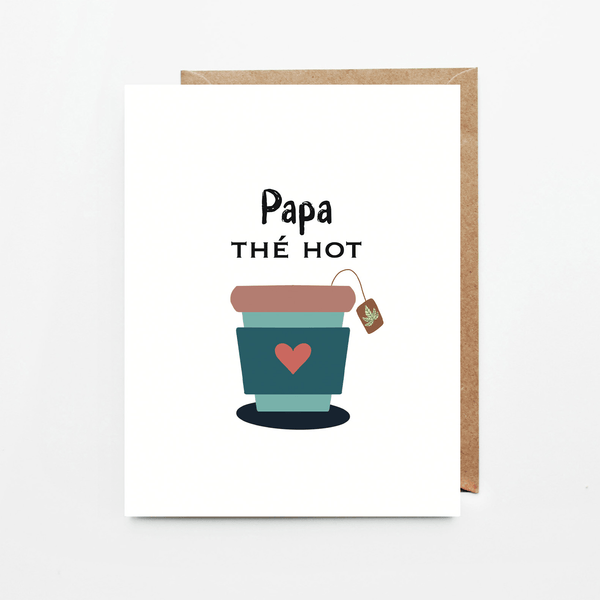 Carte de souhaits Papa thé hot - arloca
