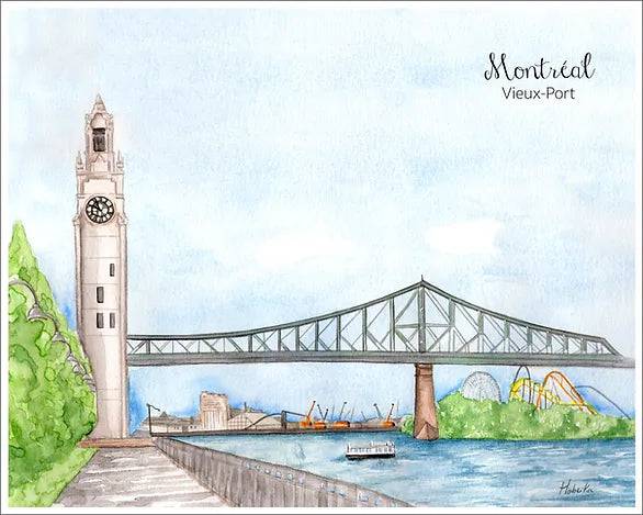 Affiche Vieux-Port de Montréal - arloca