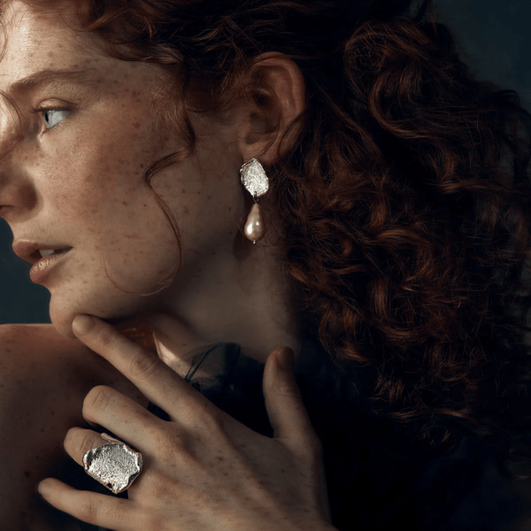 Mini boucles d'oreilles BO-fauve argent - arloca