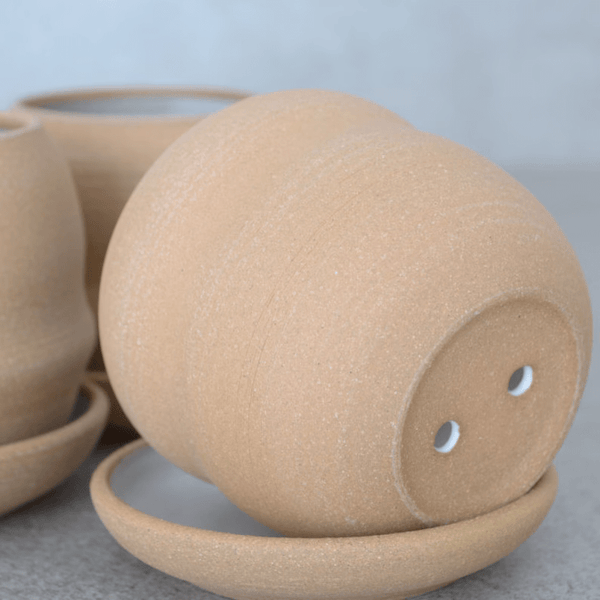 Jardinière en céramique avec soucoupe - arloca