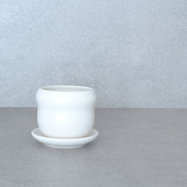 Jardinière en céramique avec soucoupe - arloca