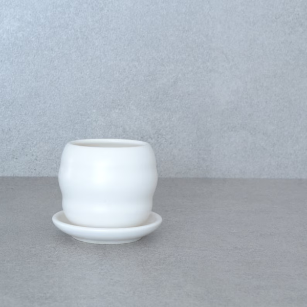 Jardinière en céramique avec soucoupe - arloca