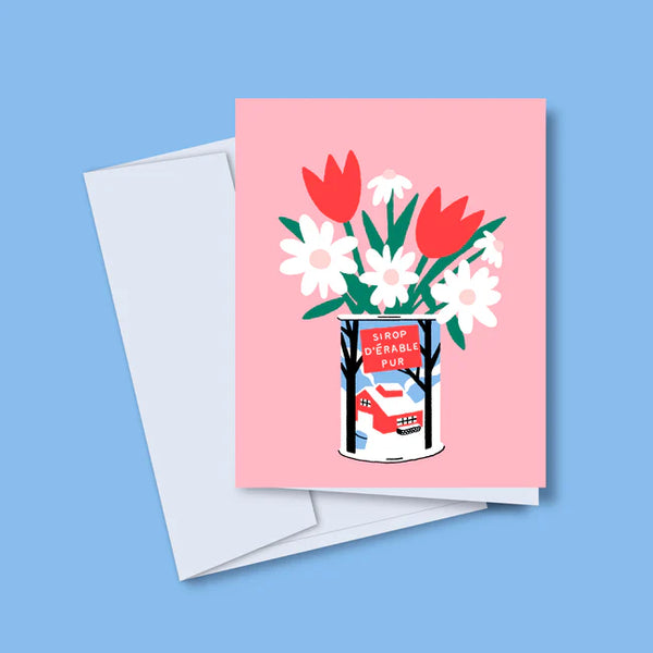 Carte de souhaits Le Bouquet au sirop d'érable - arloca