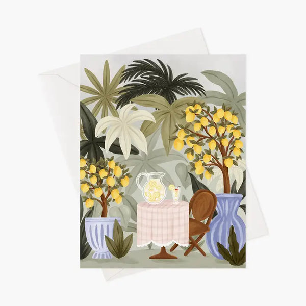 Carte de souhaits Limonade au jardin - arloca