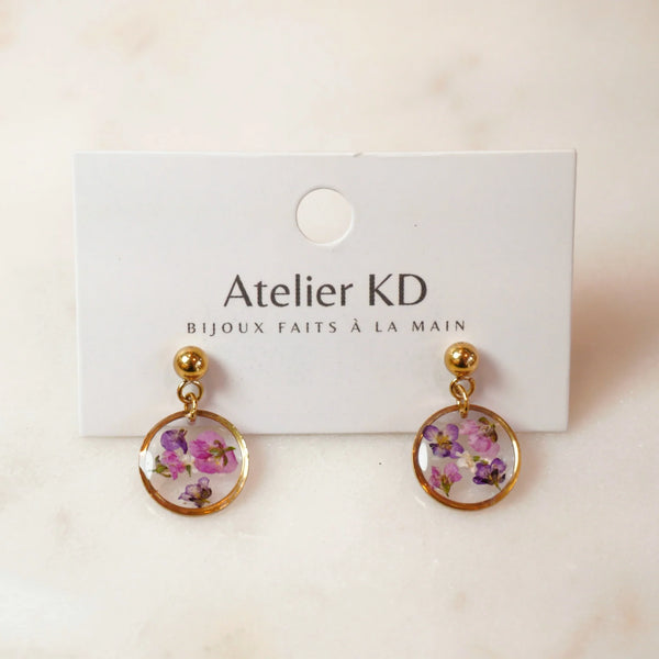 Boucles d'oreilles Lili rond - arloca