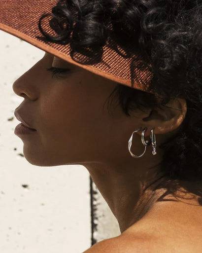 Boucles d'oreilles Twist argent - arloca