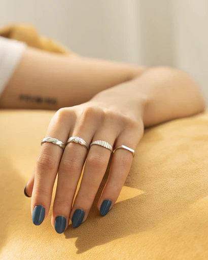 Bague Fuso argent.