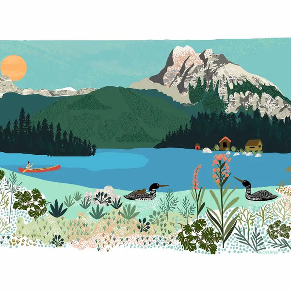 Affiche artistique Lac Emerald