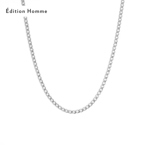 Collier cubain en argent pour homme - arloca