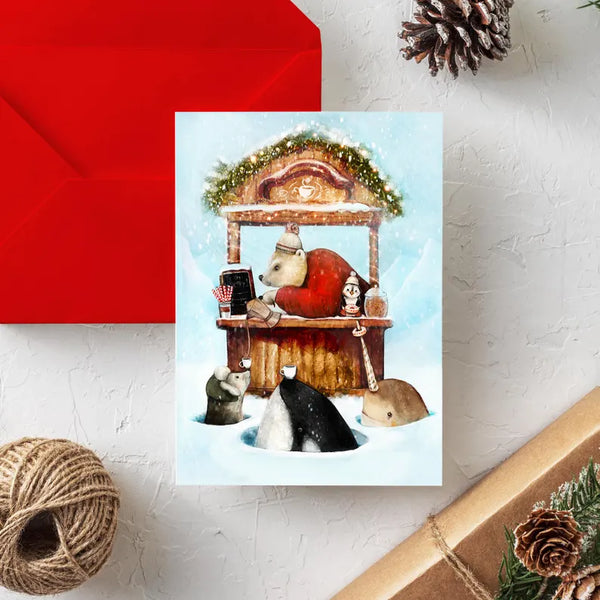 Carte de souhaits Un petit réchaud - arloca