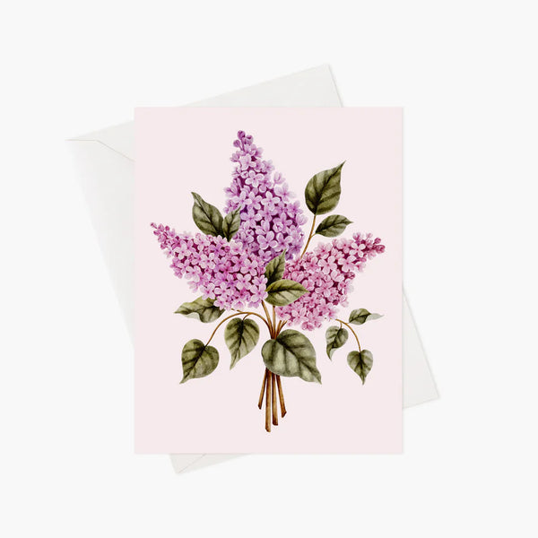 Carte de souhaits Bouquet de Lilas - arloca
