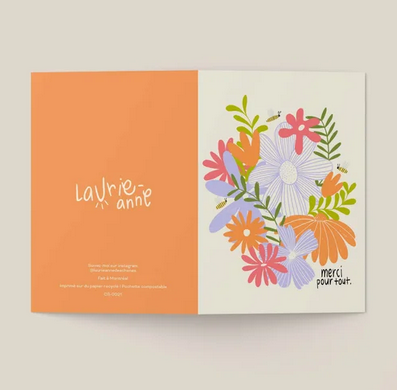 Carte de souhaits Merci pour toi - arloca