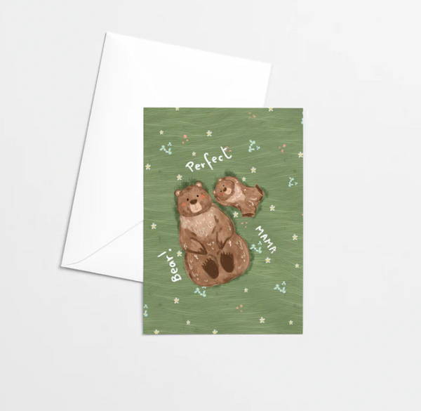 Carte de souhaits Mama Bear - arloca