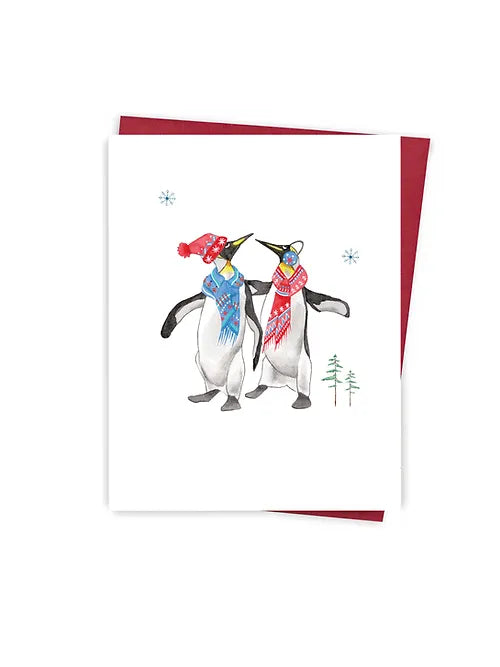 Carte de voeux Les Pingouins - arloca